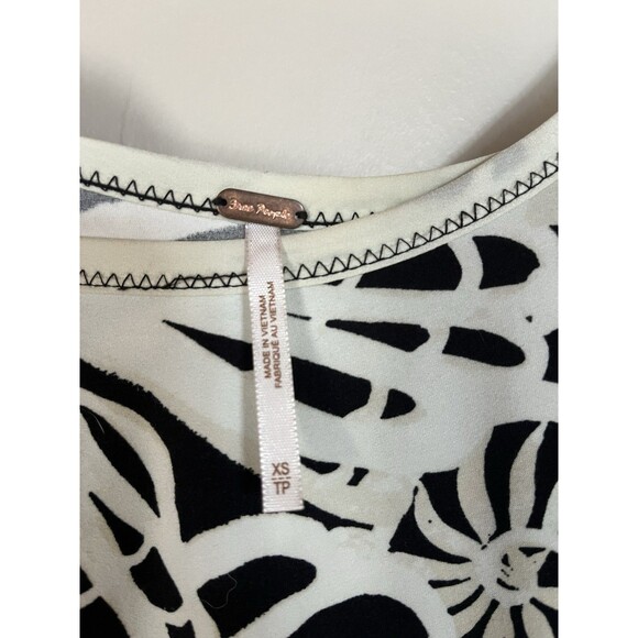 Free People Stevie Midi Maxi Black & White Floral Beach‎ Dress Size XS - Picture 7 of 15